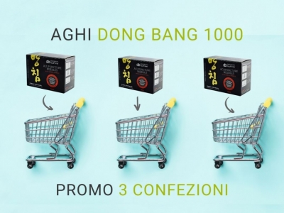 Nuova promo Aghi Dong Bang 1000: acquista 3 confezioni e risparmia!